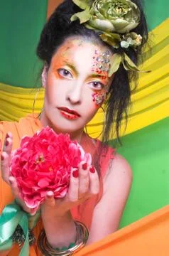 Creative lady. Stock Photos