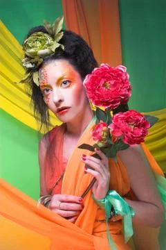 Creative lady. Stock Photos