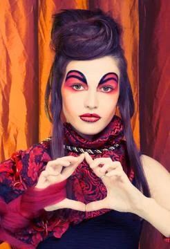 Creative lady. Foto stock