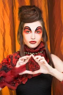 Creative lady. Stock Photos