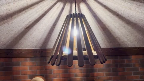 Creative Lamp Design with Unique Aesthetic Stock Footage 297731013