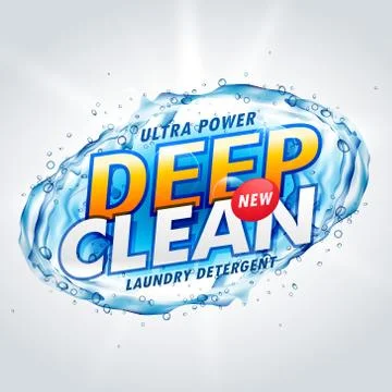 Creative laundry detergent product packaging concept design vector Stock Illustration