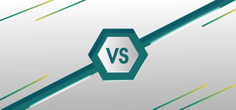 Creative layout design versus background template vector Stock Illustration
