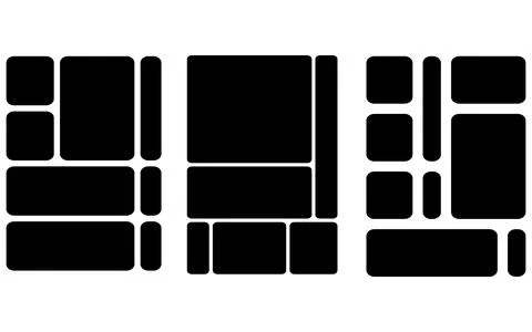 Creative layout grid template collection for professional designers and vis.. Stock Illustration