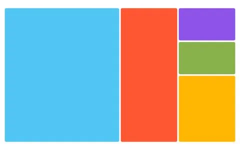 Creative layout grid template set for professional design and marketing use Stock Illustration