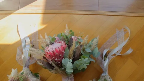 Creative layout made with flowers and white frame. Spring minimal concept Видео 127571220