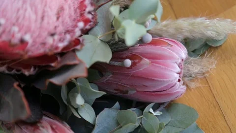 Creative layout made with flowers and white frame. Spring minimal concept Видео 127571409