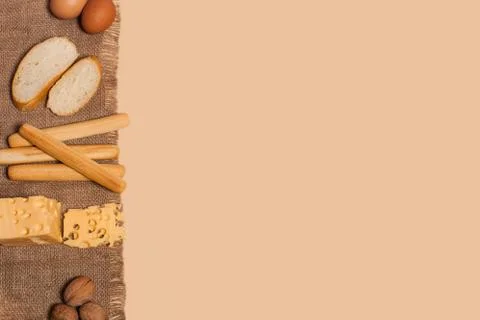 Creative layout made of fruits. Flat lay. Sweets. Stock Photos