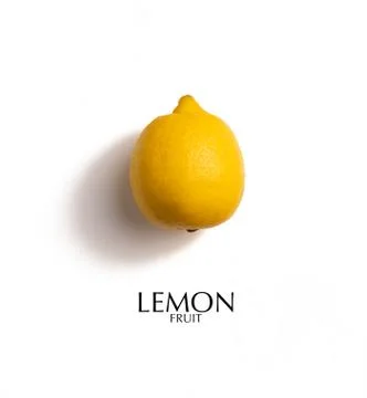 Creative layout made of lemon. Flat lay with copy space. Fresh food concept.  Stock Photos