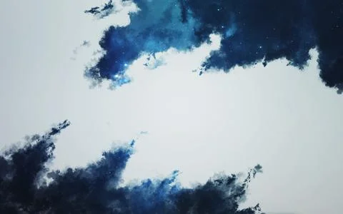 Creative layout made of nebula. Elements of this image furnished by NASA Foto stock