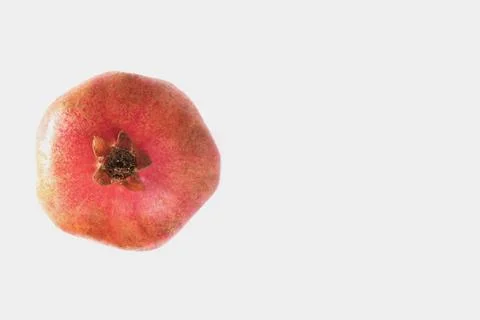 Creative layout made of pomegranate. Flat lay. Food concept. Macro concept. Stock Photos