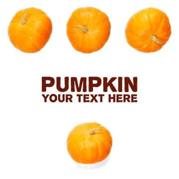 Creative layout made of pumpkin. Flat lay. Food concept. Orange ripe pumpkin  Stock Photos