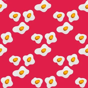 Creative layout made of scrambled eggs with decorated golden Easter eggs on a 스톡 사진