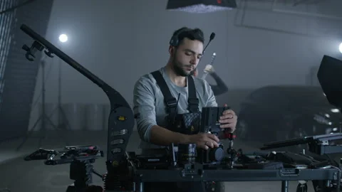 Creative lead of the film in the process of pre-production Stock Footage 198272128