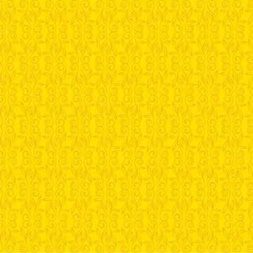 Creative leaf branch pattern yellow background vector Stock Illustration