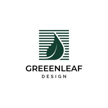 Creative leaf logo design Stock Illustration