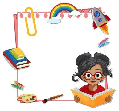 Creative Learning and Artistic Exploration Stock Illustration