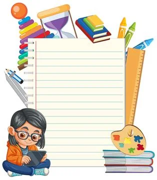 Creative Learning and Education Tools Stock Illustration