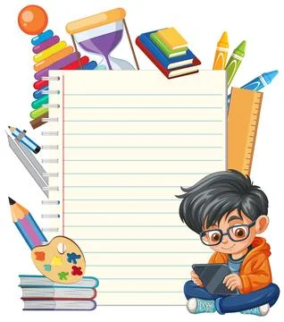 Creative Learning and Education Tools Stock Illustration