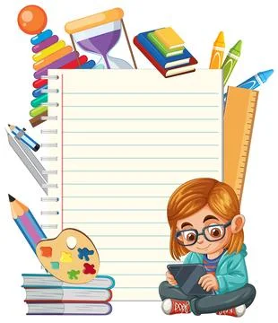 Creative Learning and Education Tools Stock Illustration