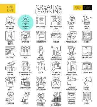 Creative learning Illustrazione stock