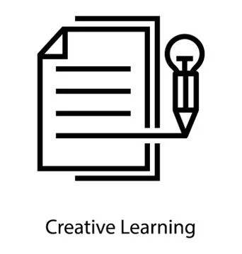 Creative Learning Process Stock Illustration