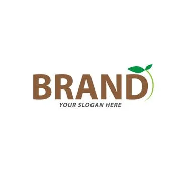 Creative leave logo design Stock Illustration