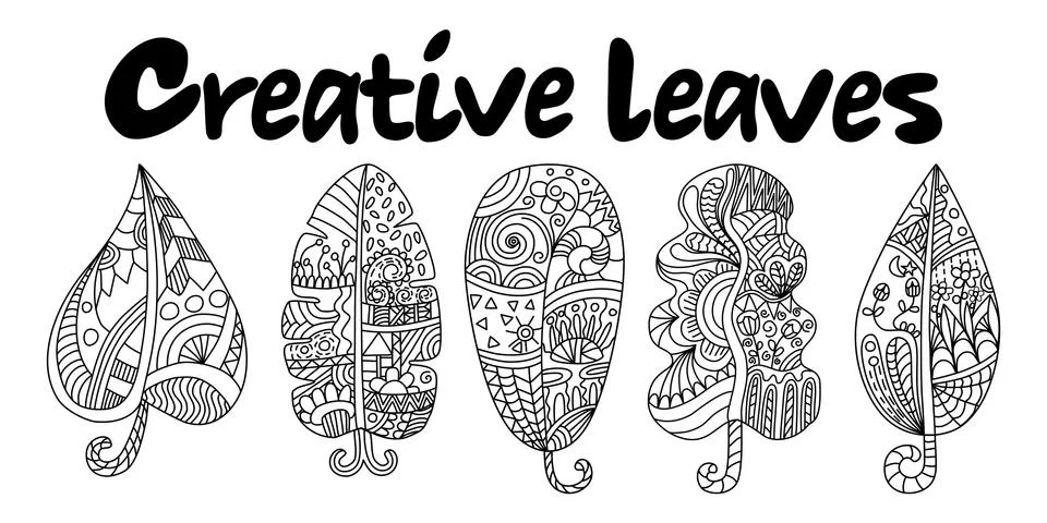 Creative leaves1 Stock-Illustration