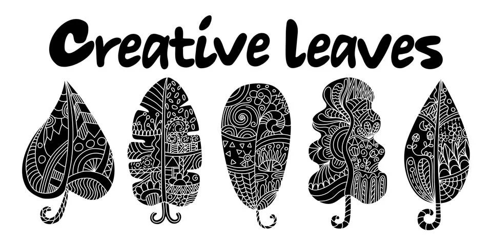 Creative leaves2 Stock-Illustration