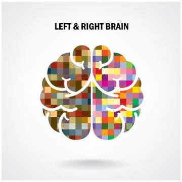 Creative left brain and right brain Stock Illustration