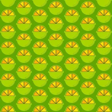 Creative lemon pattern design Illustrazione stock