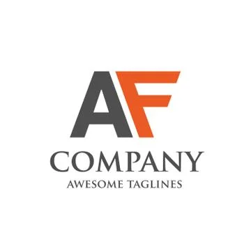 Creative letter AF logo Stock Illustration