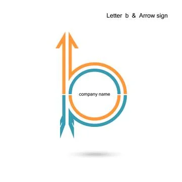 Creative letter B icon abstract  logo design vector template. Stock Illustration