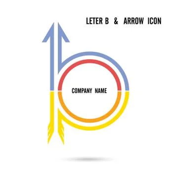 Creative letter B icon abstract logo design vector template. Corporate busine Stock Illustration