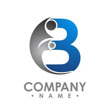 Creative letter B logo. Abstract business logo design template. modern Letter Stock Illustration