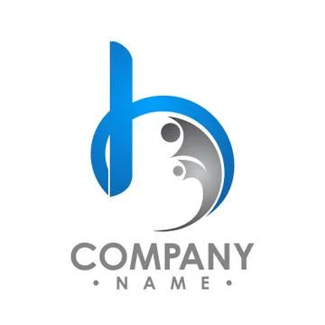 Creative letter B logo. Abstract business logo design template. modern Letter Stock Illustration