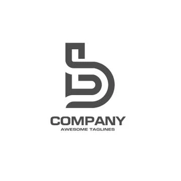 Creative letter b logo Stock Illustration