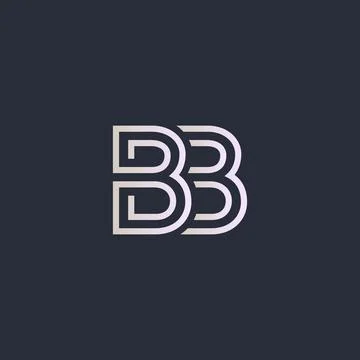 Creative Letter BB logo design elements. simple letter BB letter logo, Busine Stock Illustration