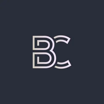 Creative Letter BC logo design elements. simple letter BC letter logo, Busine Stock Illustration