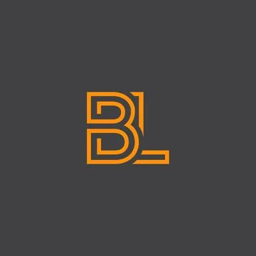 Creative Letter BL logo design elements. simple letter BL letter logo, Busine 스톡 일러스트