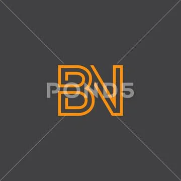 Premium Vector | Bn logo design bn letter logo icon vector illustration  vector