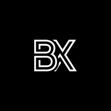 Creative Letter BX logo design elements. simple letter BX letter logo, Busine 스톡 일러스트