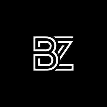 Creative Letter BZ logo design elements. simple letter BZ letter logo, Busine イラスト素材