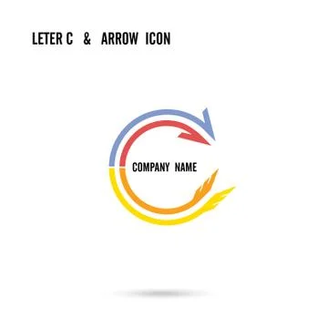 Creative letter C icon abstract logo design vector template. Corporate busine Stock Illustration