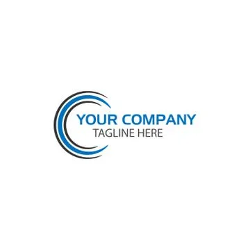 Creative Letter C Logo Design, technology logo Stock Illustration