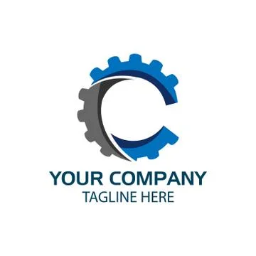 Creative Letter C Logo Design Stock Illustration