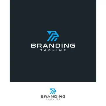 Creative letter D line technology Stock Illustration