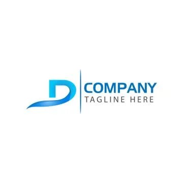 Creative Letter D Logo Design. Stock Illustration