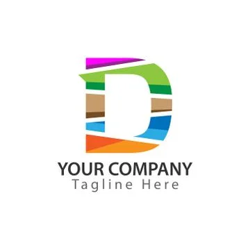 Creative Letter D logo Design. Stock Illustration