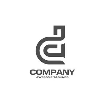 Creative letter D logo Stock Illustration
